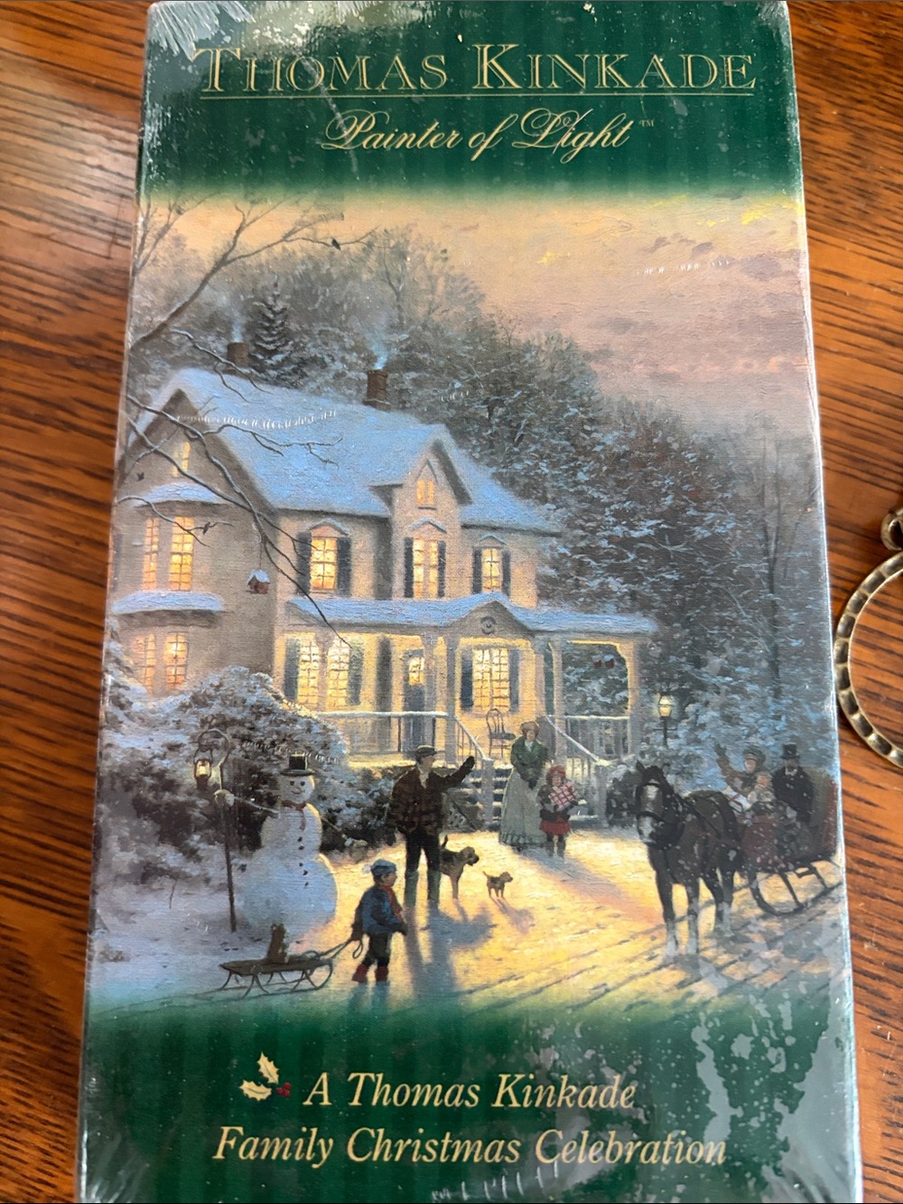 Thomas Kinkade Winter Evening with Golden Light